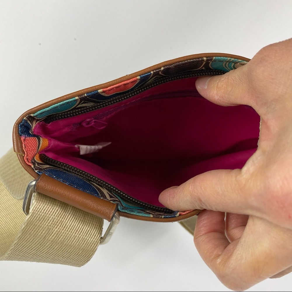 Lily Bloom Multicolor Circle Pattern Mini Crossbo… - image 4